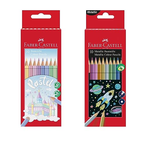 Lápis de Cor FABER CASTELL Metal (20 Un) Faber-Castell - Lápis - metal, 20 un, fócilmente lavável