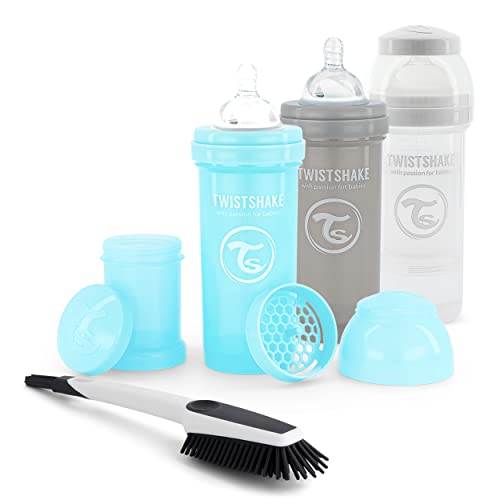 Conjunto de biberões TWISTSHAKE Easy Choice Twistshake - Biberões - anticólicos, twistflow, 2 biberões, pincel