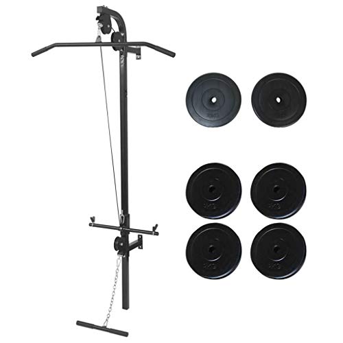 Barra de latas vidaXL | 40 kg - Preto (Fitness, Cardio e Musculação) vidaXL - Levantamento de peso - 40 kg, preto, fitness