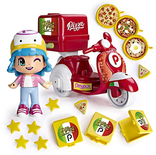 Conjunto de Brinquedos PINYPON Pizza Moto Pinypon - Brinquedos - mota, pizzas, caixas, acessórios