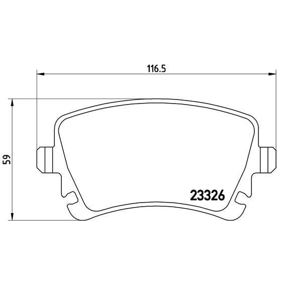 Kit de Pastilhas para Calipers BREMBO P85083 BREMBO - Peças de automóveis - fecho, fácil instalação, 85 cm, preto