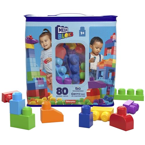 Jogo Magnético MEGA BLOKS Blue Bucket (Idade Mínima: 12 meses) Mattel - Blocos de encaixe - jogo magnético, mega bloks, blue bucket, coragem colorida, jardim imaginário