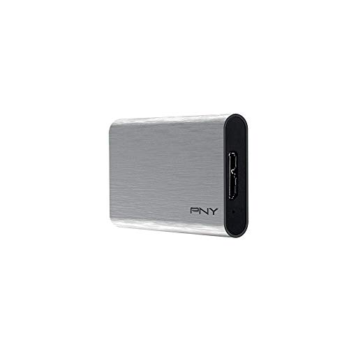 Disco SSD Externo PNY Elite | 1 TB (Disco Rígido) PNY - Discos rígidos - 1 tb, ssd, USB 3.2, 430 mb/s, prateado