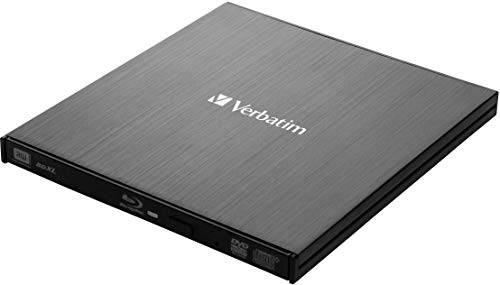 Disco Ótico VERBATIM External Slimline Blu-Ray RW Verbatim - Discos rígidos - 100 GB, blu-ray regravável, 8,5 GB, 25 GB