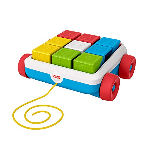 Brinquedos FISHER-PRICE Pull-Along Activity Blocks Fisher-Price - Brinquedos de empurrar e puxar - blocos, cores, cordão, imaginação