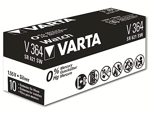 Pilhas Não Recarregáveis VARTA V364/ SR621 SW Varta - Projetores - alta energia, 620mAh, 1,5v, pequenos aparelhos