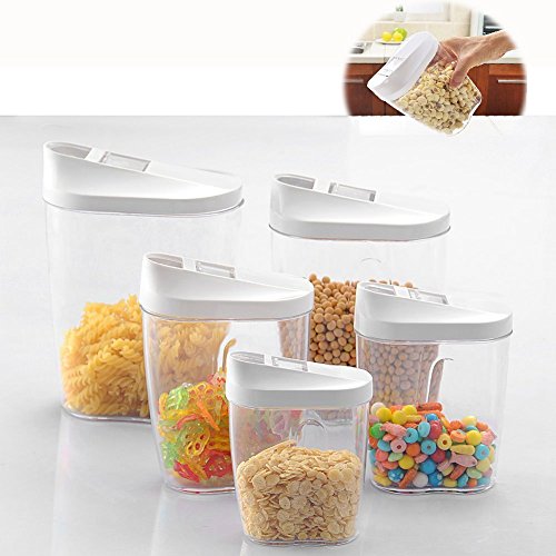 Conjunto de 5 Recipientes ITIAN Transparente Itian - Recipientes de armazenamento de alimentos - conjunto, recipientes, transparentes