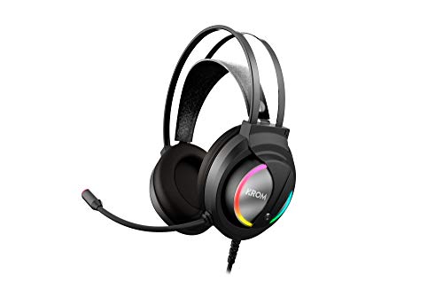 Auscultadores Gaming KROM Kappa RGB (Com fio - Com Microfone - RGB) Krom - Fones de ouvido e headsets - gaming, kroma kappa rgb, com fio, com microfone, rgb