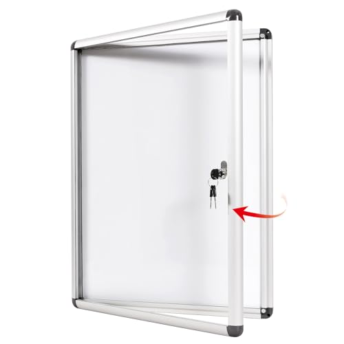 Quadro Magnético SWANSEA (Branco - 67x50cm) LENAN - Quadros brancos de apagar a seco - quadro magnético, swansea, branco, 67x50cm, tampa removível, superfície borracha