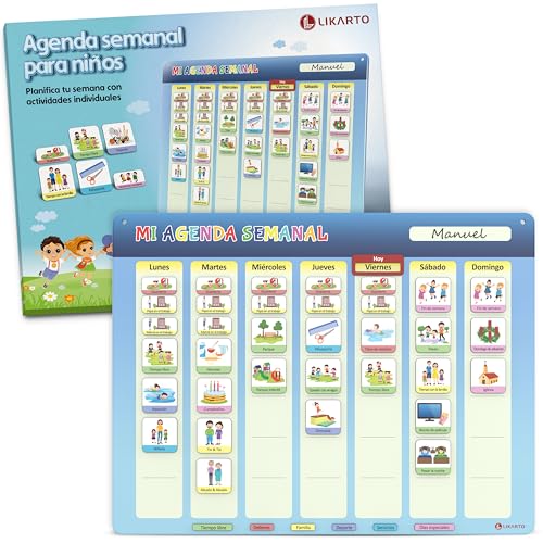 Agenda Semanal Planificador Infantil LIKARTO Likarto - Calendários, organizadores e planejadores - agenda, semanal, planificador, infantil