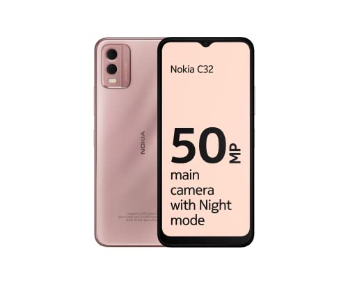 Smartphone NOKIA C32 (6.5'' - 4 GB - 64 GB - Preto) HMD Global Oy - Telemóveis - 6.5 polegadas, 4 GB, 64 gb, litio