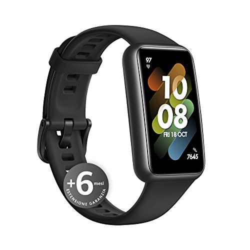 Pulseira Desportiva HUAWEI Band 7 Active (Bluetooth - Preto) HUAWEI - Óculos inteligentes - frequência cardíaca, nível de stress, monitorização do sono, bateria 14 dias