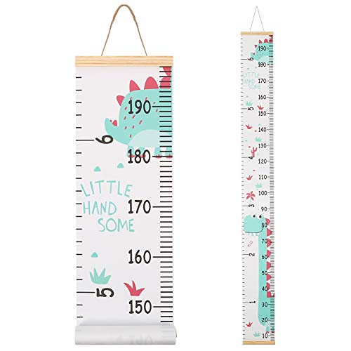 Medidor de Altura FANSHIONTIDE Dino (Verde - 20x0.2x200 cm) Fanshiontide - Móveis para bebês e crianças pequenas - medidor de altura, gráficos de crescimento, tabela de crescimento, regra para crianças, decoração infantil
