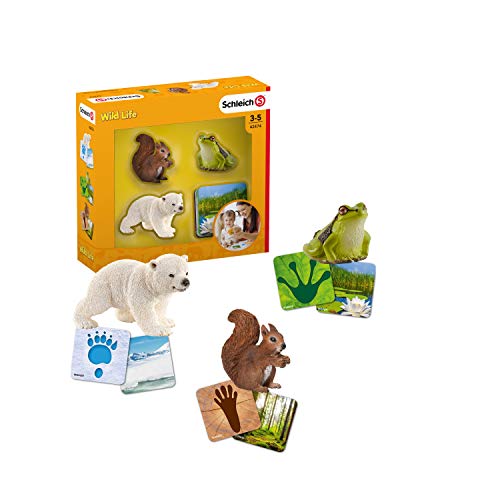 Jogo de Tabuleiro SCHLEICH Wild Life (Idade Mínima Recomendada: 4 anos) Schleich - Brinquedos - educativo, 4 anos, animais, habitat