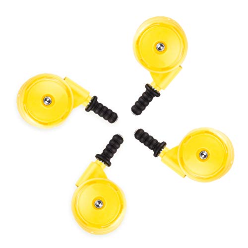 Rodas para Carrinho de Bebé BABY WALKER 4 Peças Amarelo Pimko - Móveis para bebês e crianças pequenas - rodas, silenciosas, rotativa, proteção de piso