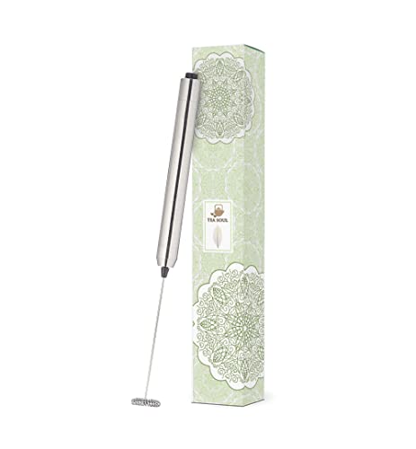 Varinha Mágica para Matcha CROCI 15 cm (Prata) Tea Soul - Espumadores de leite e vaporizadores - 15 cm, prata, aço inoxidável, lavável
