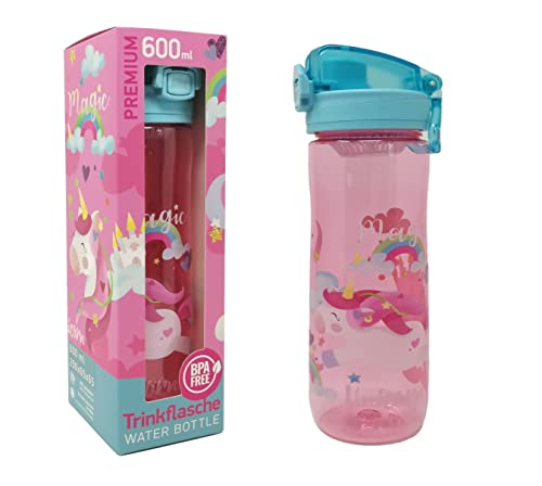 Garrafa THEONOI Theonoi Unicórnio (600 ml) Theonoi - Garrafas de água - 600 ml, plástico, unicórnio