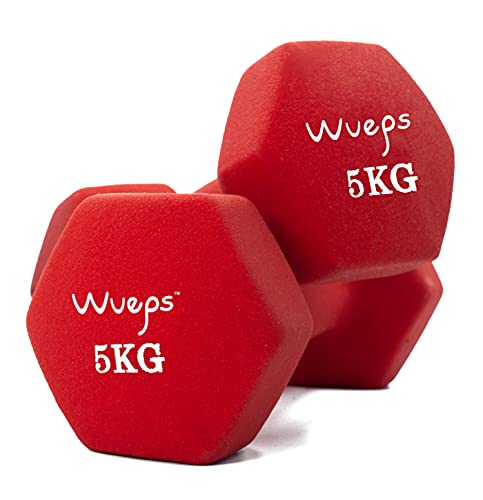 Conjunto de Barra Pesos e Mancuernas WUEPS 2Kg/3Kg/4Kg/5Kg Wueps - Levantamento de peso - pesos, mancuernas, 2kg, 3kg, 4kg, 5kg
