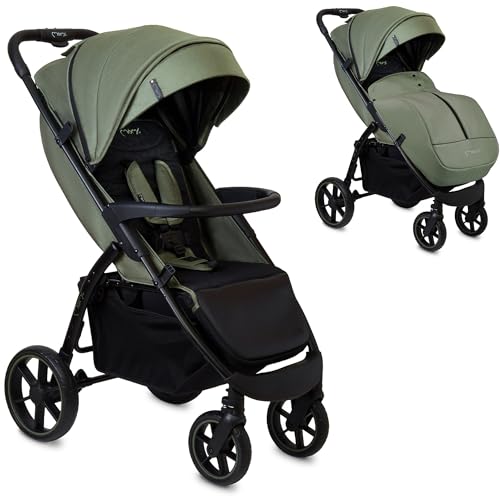 MOMI MIYA Eva Carrinho de Bebé com Assento Individual TelForceOne S.A. - Móveis para bebês e crianças pequenas - assento individual, moderno, elegante, duradouro