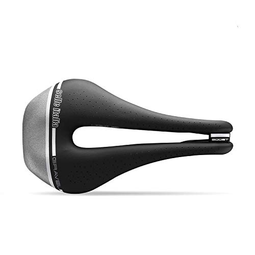 Selim de Bicicleta SELLE ITALIA Novus Boost Gravel Tech Superflow (Unisexo - Tamanho Único) TXXWD|#SELLA ITALIA - Peças para bicicletas - mtb, evas, preto/vermelho, 43cm