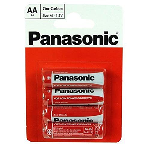Pilha Recarregável PANASONIC AA 1.5V (1 unidade) Panasonic - Baterias - 1500 mAh, universal, 1.5 V, preto