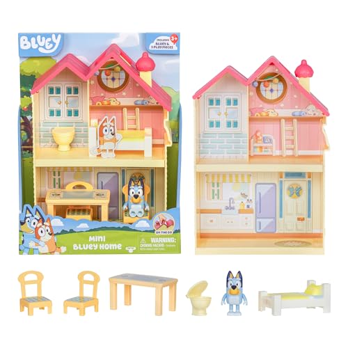 Playset Bluey Mini Casa com Figura (Idade Mínima Recomendada: 3 anos) MOOSE TOYS - Brinquedos - playset, Bluey, mini-casa, figura, 3 anos
