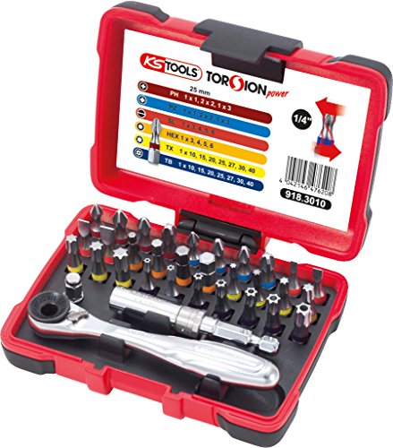 Conjunto de Pontas de Aparafusar K-SOOLS 918.3010 (32 peças) KS TOOLS - Acessórios para brocas e parafusadeiras - 32 peças, aparafusar