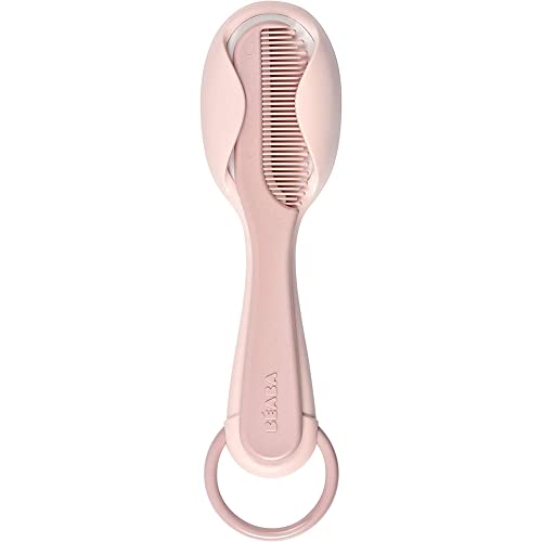 Escova BEABA 2 em 1 (Rosa - Plástico) Beaba - Banho e corpo - 2 em 1, cerdas de nylon, ergonômico, ultra macias