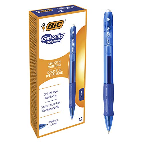 Esferográfica BIC Velocity 0,7 mm azul (Caixa de 12) BIC - Canetas - 0,7 mm, azul, recarregável
