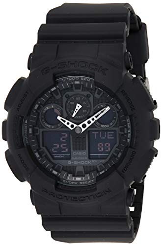 Relógio CASIO Homem (Resina - Preto - Azul) Casio - Relógios - resistente a choques, cronómetro, 200 metros, hora universal
