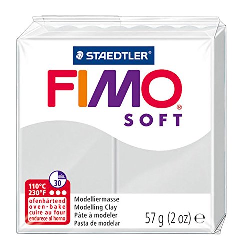 Lápis Cor STAEDTLER FIMO Soft (Cinzento - 57 g) Staedtler - Materiais de cerâmica e escultura - modelagem, massa suave, fácil de trabalhar, 57 g