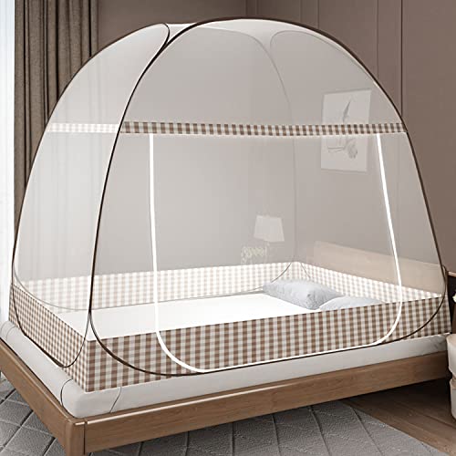 Rede Mosquiteira de Exterior Outsunny | 2 Pessoas | 200x180x150cm - Castanho JBXRH - Agricultura - 200x180x150cm, 2 pessoas, castanho, mosquitos