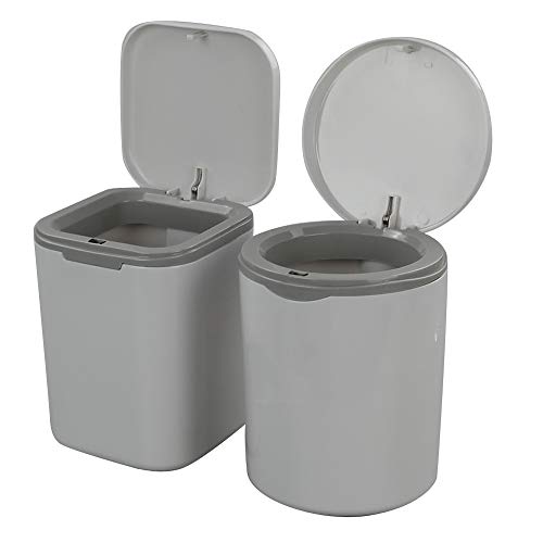 Caixa de Lixo DYNKO 2 Mini Garrafas Cinza Dynko - Lixeiras e cestos de lixo - mini, garrafas, cinza
