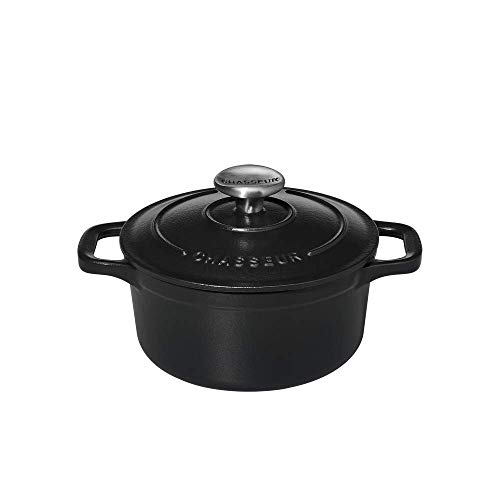 Caçador Redondo de 16cm Interior Preto (Recondicionado Sinais de Uso) Chasseur - Fornos holandeses - caçador redondo, 16 cm interior, preto, recondicionado