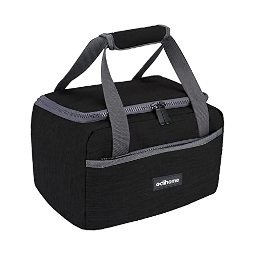 Caixa de Conservação EDIHOME 8 L (Preto) SHANGLI DONSAN INTERNATIONAL TRADING CO., LTD. - Lancheiras e sacos - 8 L, divisões, poliéster, transporte ajustável