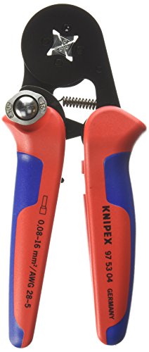 Knipex 97 53 04 SB alicate de corte Ferramenta de engaste Preto, Azul, Vermelho KNIPEX - Ferramentas para fios e cabos - ferro, aço inoxidável, 4 cm, 405 g