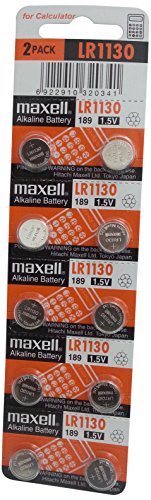 Pilhas Não Recarregáveis MAXELL Button Cell LR1130 x 2 Maxell - Baterias de uso geral - lr1130, button cell, 2 unidades