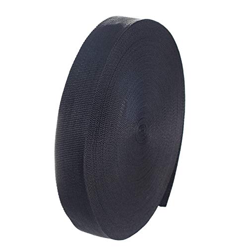 Fita para Encaixe 50M X 38Mm Correa Polipropileno 1.4Mm Espessura Tkb5071 Preto TUKAI - Fixadores e fechos de artesanato - polipropileno, preto, 1.4 mm, 50 m