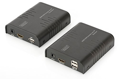 Digitus Ds-55202 Extensão Elétrica e de Rede Preto Digitus - Divisores e comutadores de áudio e vídeo - extensão hdmi, kvm, full hd, cabo de rede