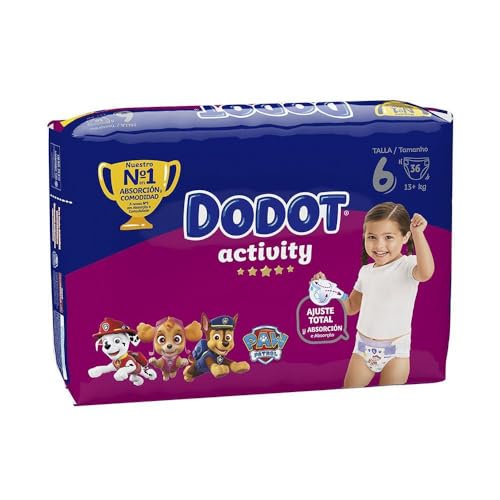 Fraldas DODOT Activity (Tam: 6 - 13 anos) DODOT - Fraldas - fibra natural, absorvente, macia, cómoda