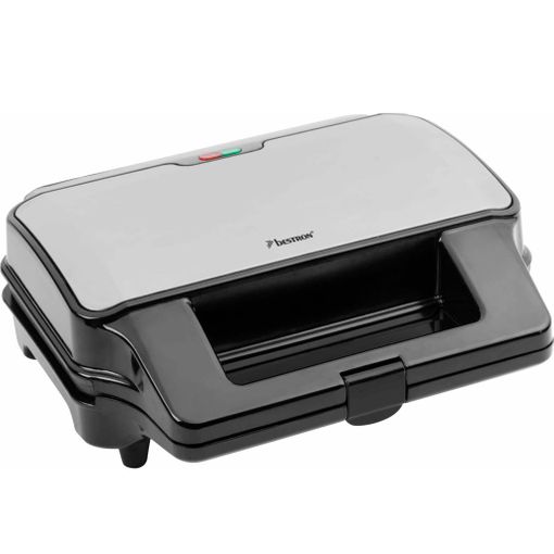 Máquina de Waffles Bestron Asg90Xxl Preto Inox Bestron - Eletrodomésticos de cozinha - preto, inox, antiaderente