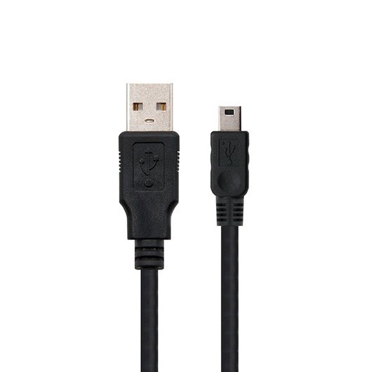 Cabo de Dados NANOCABOS (USB A - Mini USB B - 50 cm - Preto) NANOCABLE - Cabos de armazenamento e transferência de dados - usb a, mini usb b, 50 cm, preto