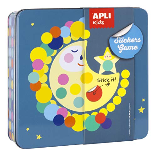 Jogo Educativo APLI Juegos de Gomets Luna APLI - Jogos - educativo, lombar, 3+, papel, cartão
