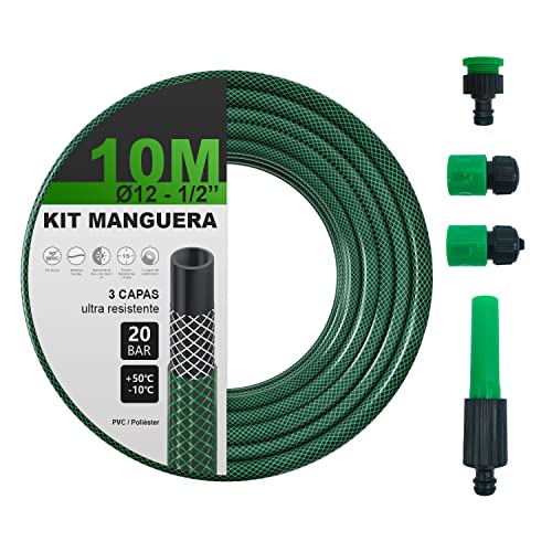 Mangueira de jardim gardena man019 | verde TIBBERS - Mangueiras pneumáticas - manguera, jardim, kit adaptador, boquilha, chafins, ultra-resistente