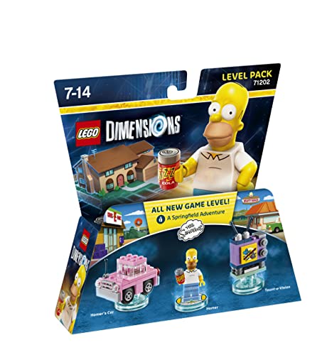 Lego: Dimensions - The Simpsons Level Pack Sony PlayStation 3 - Acessórios para consoles de videogame - homer, carro, taunt-o-vision, habilidades