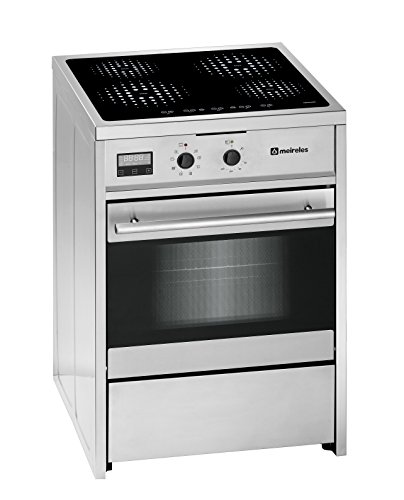 Fogão MEIRELES E 612 X (60 L - Gás Natural e Indução - Inox) Meireles - Eletrodomésticos - indução, gás natural, 60 L, 4 zonas