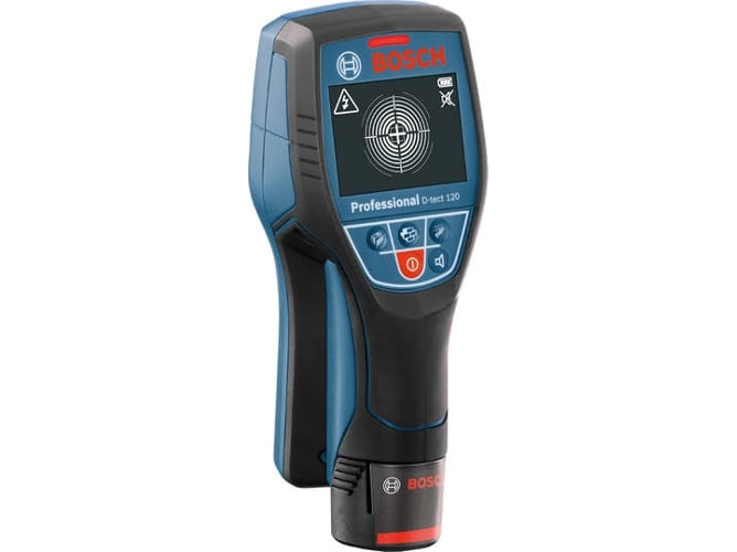 Medidor de Resistência Elétrica BOSCH D-Tect 120 Bosch - Sensores de pino - medidor, resistência elétrica, bosch d-tect 120, objetos metálicos, tubos cabos, sensibilidade ajustável