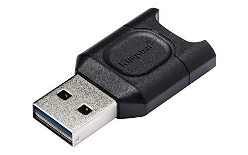 Leitor de Cartões Kingston Technology MobileLite Plus Preto Kingston - Leitores de cartão de memória - 256 GB, microsd, Classe 10, 90 MB/s