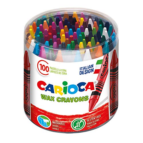 Recargas para Canetas Caricolas CARIOCA WASKRIJT 
Marca:
Carioca
 - Lápis de cera - 100 ceras, cores surtidas, Ø 8 mm, tracção suave