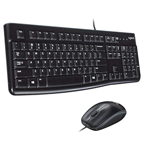 Teclado LOGITECH Desktop MK120 (Com Cabo - Layout UK) Logitech - Conjuntos de acessórios de computador - com cabo, layout uk